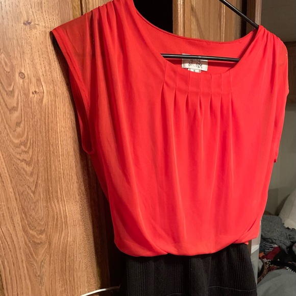 Dresses & Skirts - Orange and Black Dress